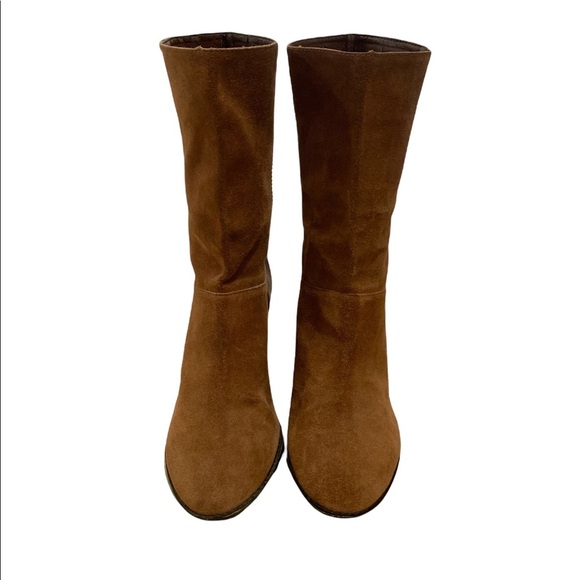 Black Saks Fifth Avenue Leather and Suede Mid Calf Boot. Size 9M. - Picture 5 of 12